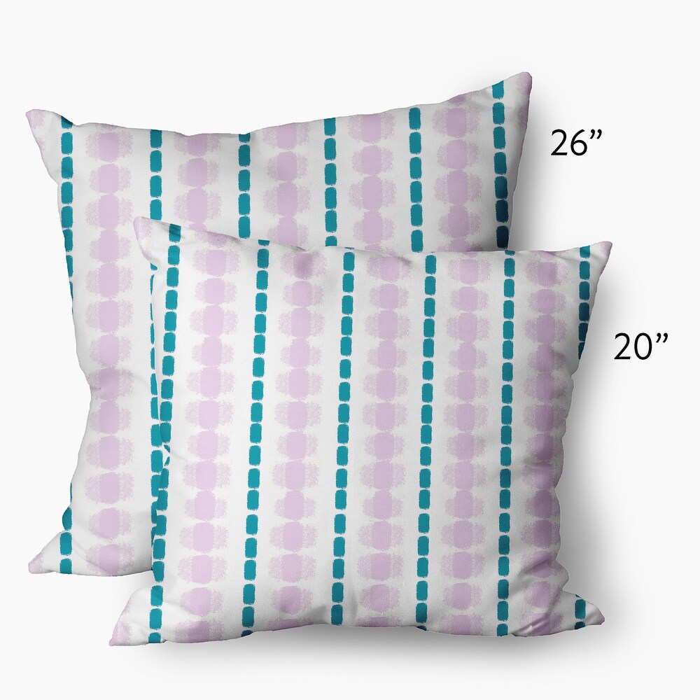 Watercolor Stripe Decorative Throw Pillow