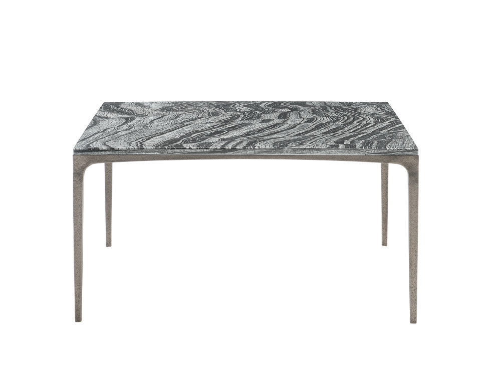 Bernhardt Interiors Strata Marble Cocktail Table   Industrial   Coffee Tables   by HedgeApple  Houzz