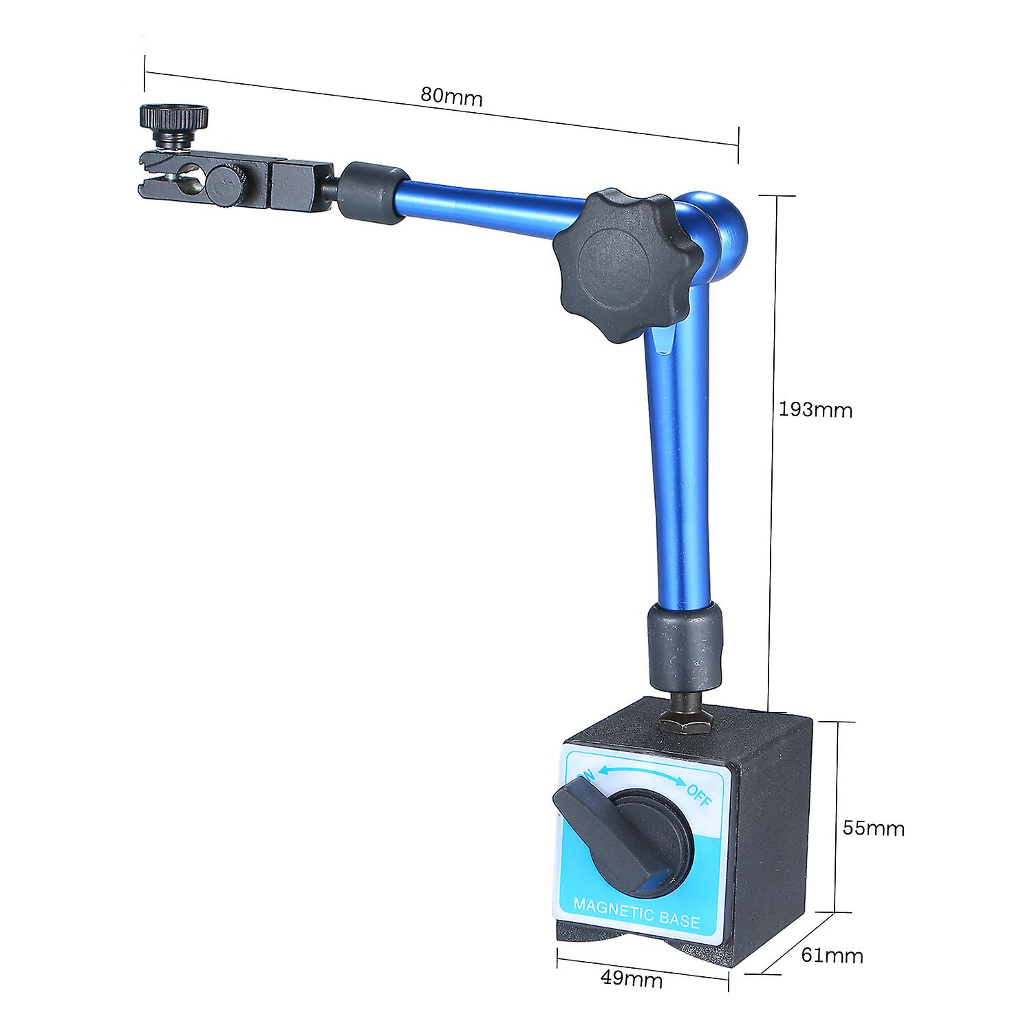 350mm Magnetic Base Universal Arms Heavy Duty Magnetic Stand Dial Gauge Magnetic Base Stand For Digital Dial Test Gauge Indicator With 154lbs Pull No.