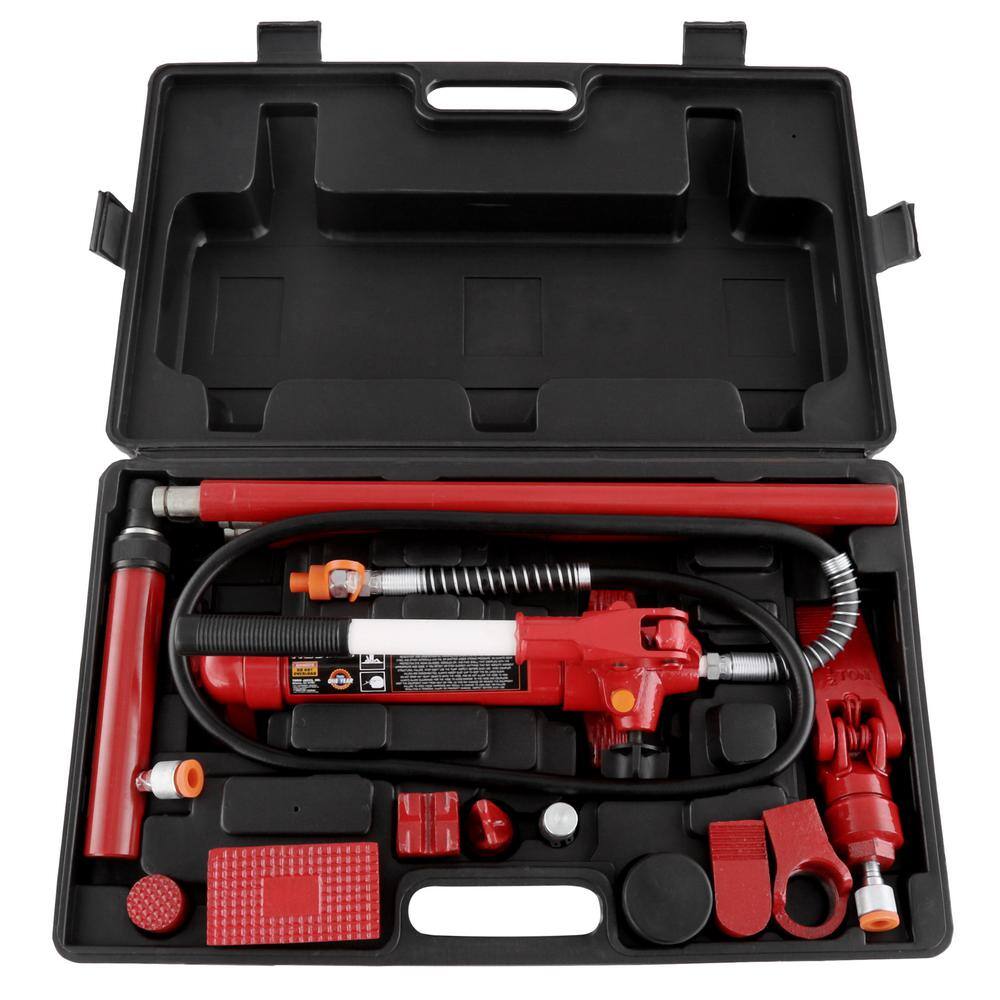 Big Red 4-Ton Porta Power Hydraulic Body Frame Repair Tool Kit with Carrying Case T70401S