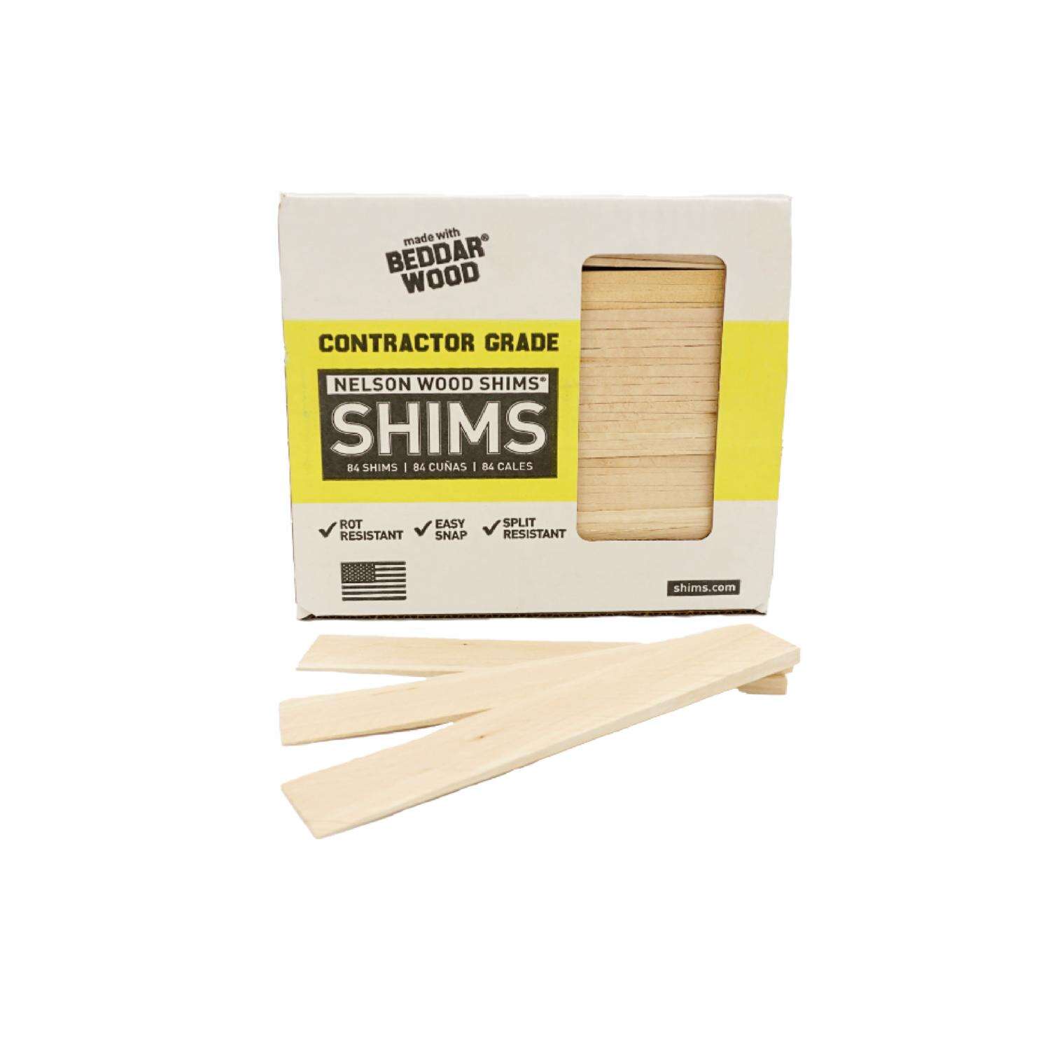 Nelson Wood Shims 1.5 in. W X 8 in. L Wood Shim 84 pk