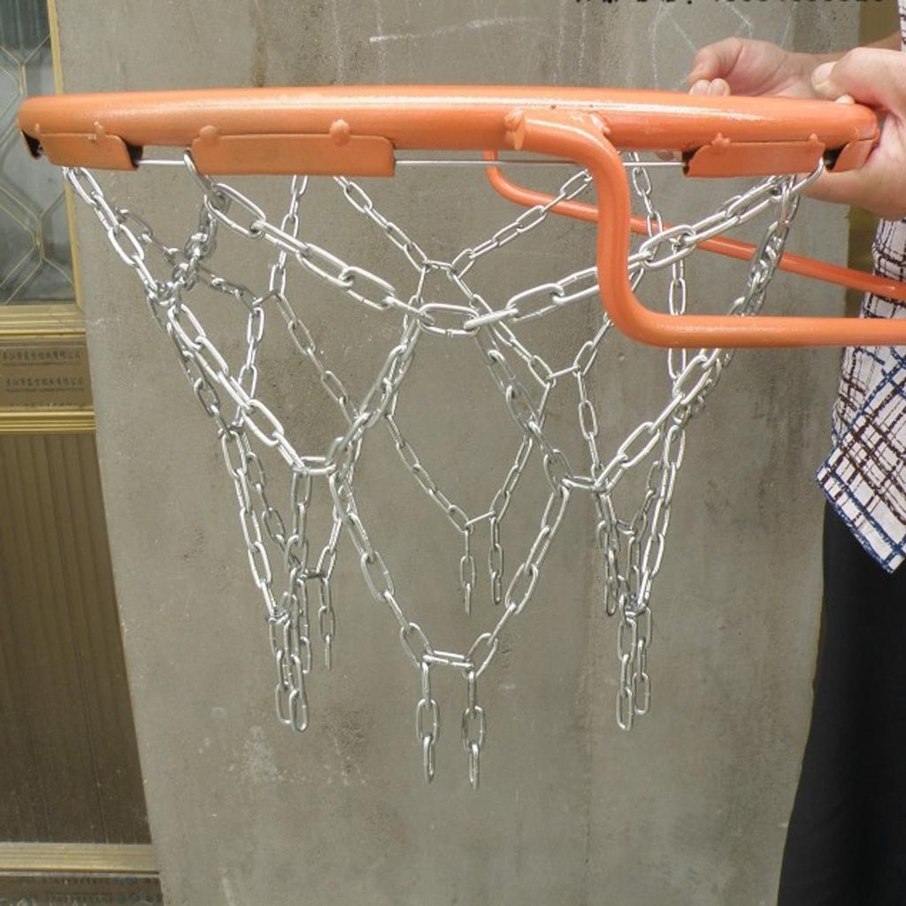 Heavy Duty Galvanized Steel Chain Basketball Any Standard Basketball Hoop for Sports Recreational Basketball Courts