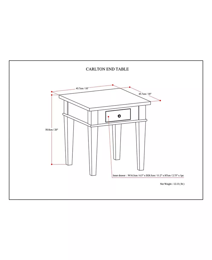 Simpli Home Thompson End Table