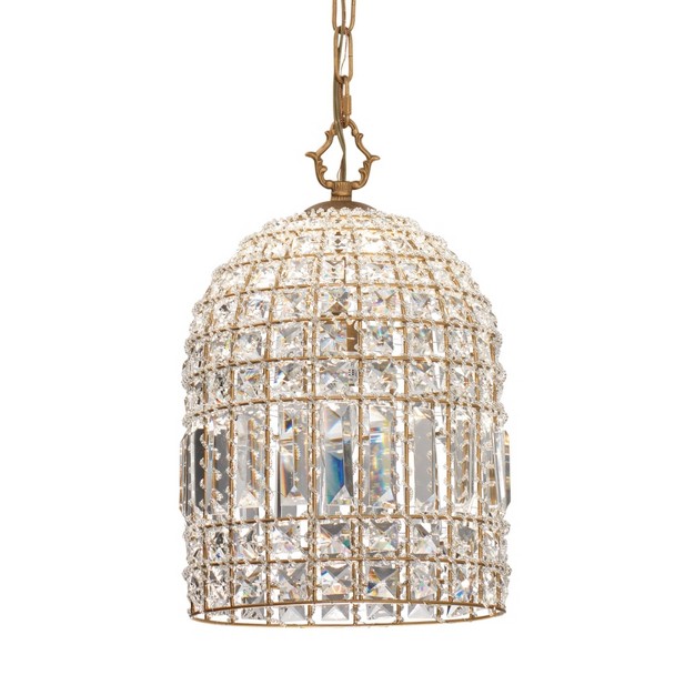 Crystal Pendant Chandelier Gold Splendor Home