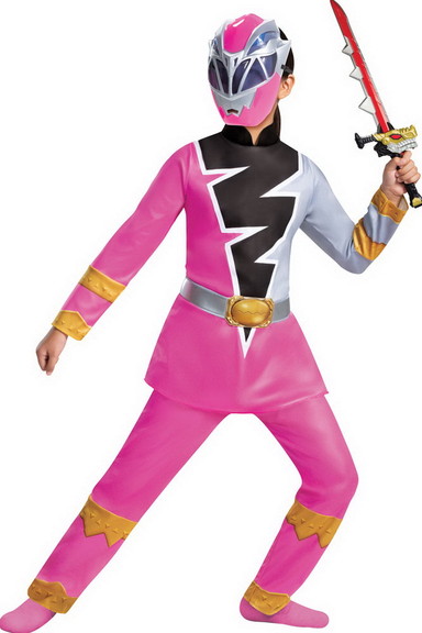 Morris Costumes DG115909 Girl's Pink Ranger Dino F...