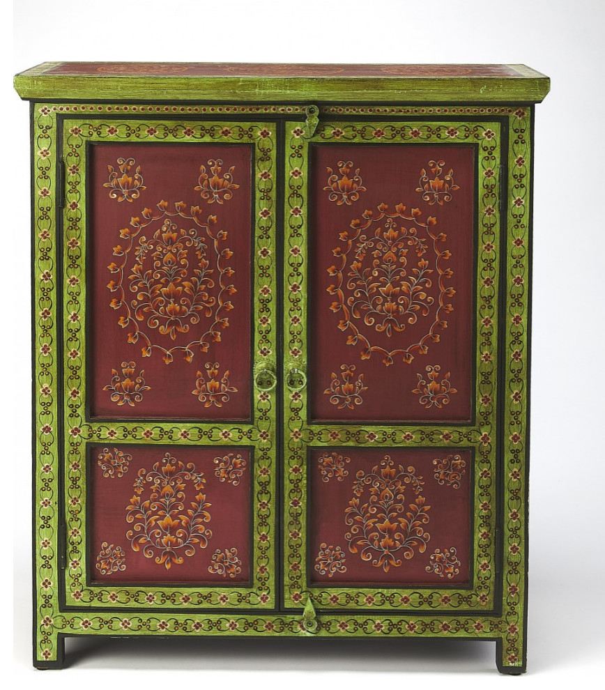 Disha Hand Painted Chest   Mediterranean   Accent Chests And Cabinets   by HomeRoots  Houzz