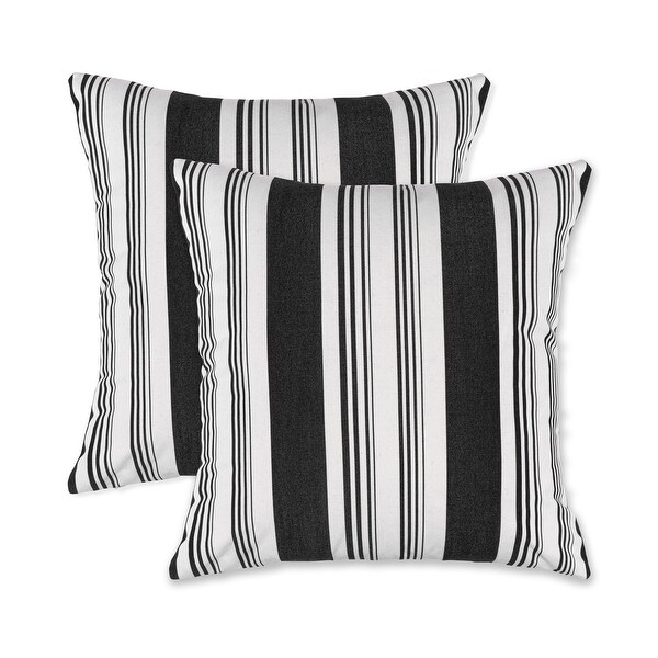 19” Square Outdoor/Indoor Zippered Pillow Cover， (set of 2) By Austin Horn Classics