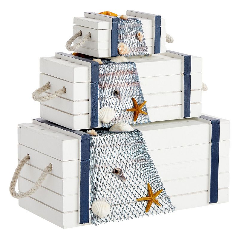 Neptune Wooden Jewelry Box Storage Nautical Organizer For Home Décor Storage