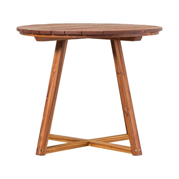 Middlebrook 36inch Round Solid Wood Patio Dining Table