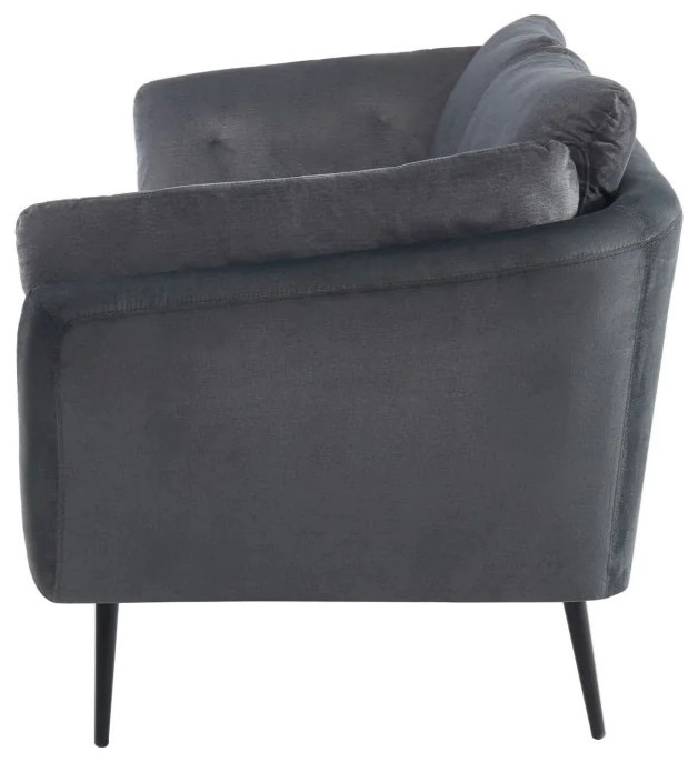 Amber Modern Dark Gray Fabric Sofa   Modern   Sofas   by Virgil Stanis Design  Houzz