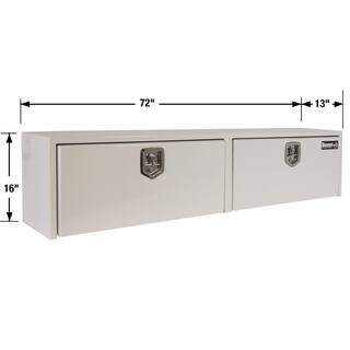 Buyers Products Company 72 White Steel Full Size Top Mount Truck Tool Box 1702840