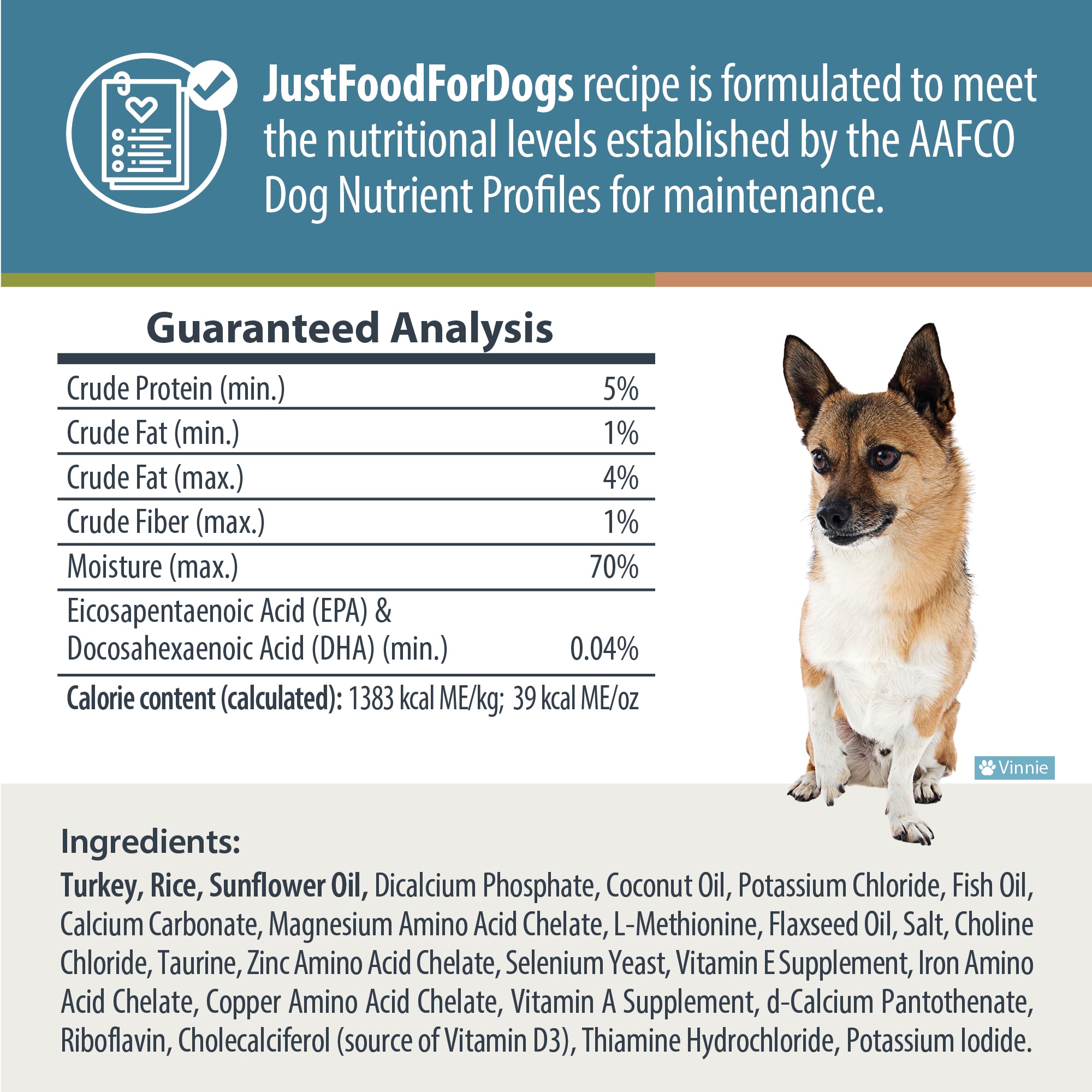 JUSTFOODFORDOGS Diets Balanced Remedy Frozen Dog Food， 18 oz.， Case of 7