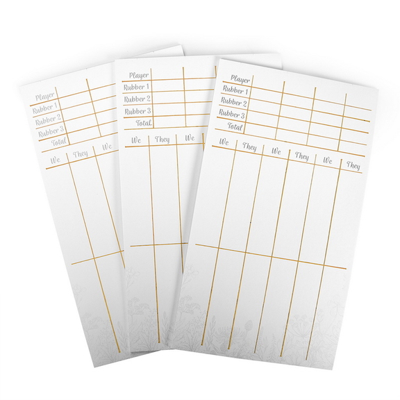 Brybelly Bridge Scorecards  75 pack