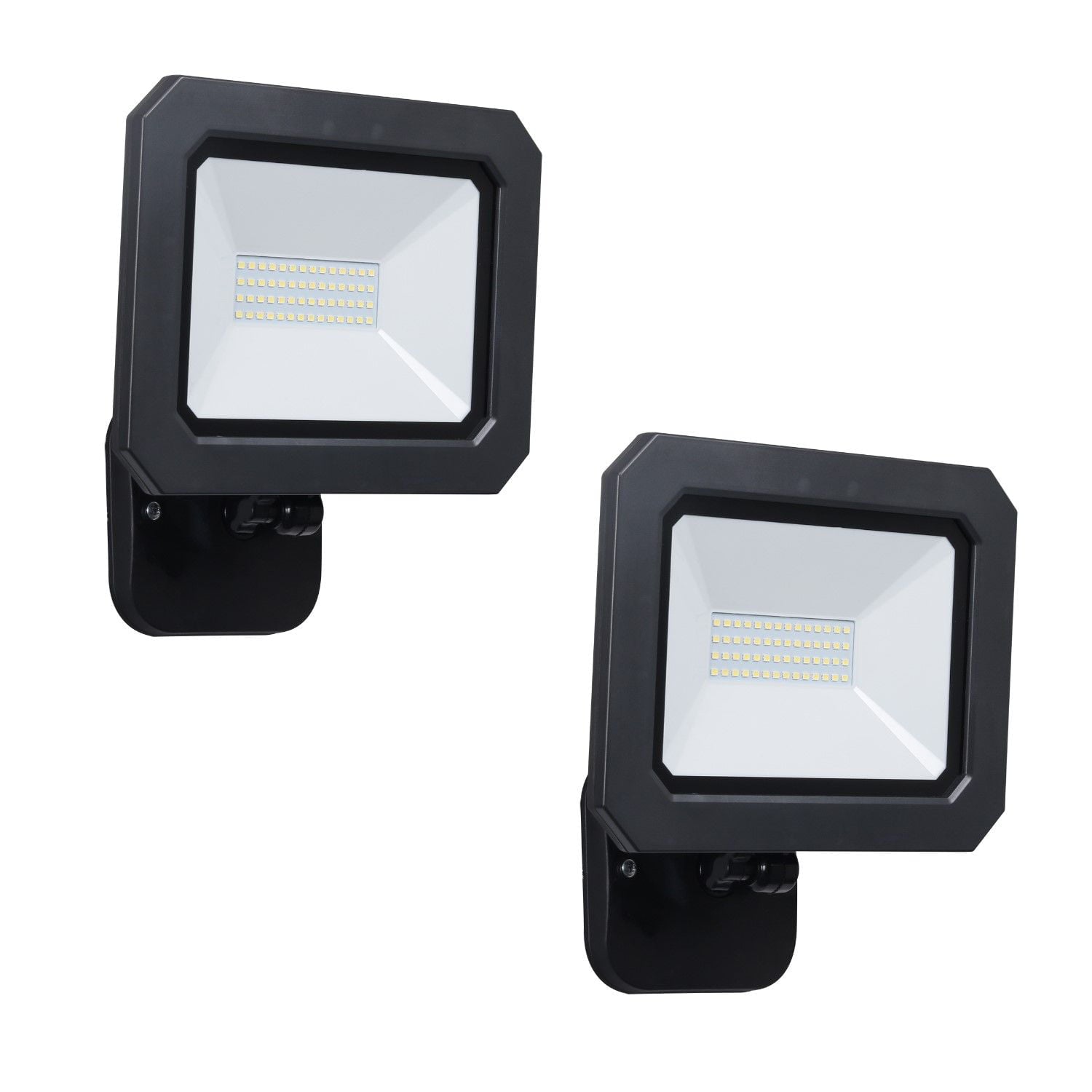 Honeywell 3000 Lumen LED Flood Light in Black Finish (Set of 2)