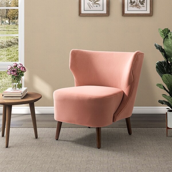 Iolchos Living Room Armless Accent Chair with Wingback by HULALA HOME