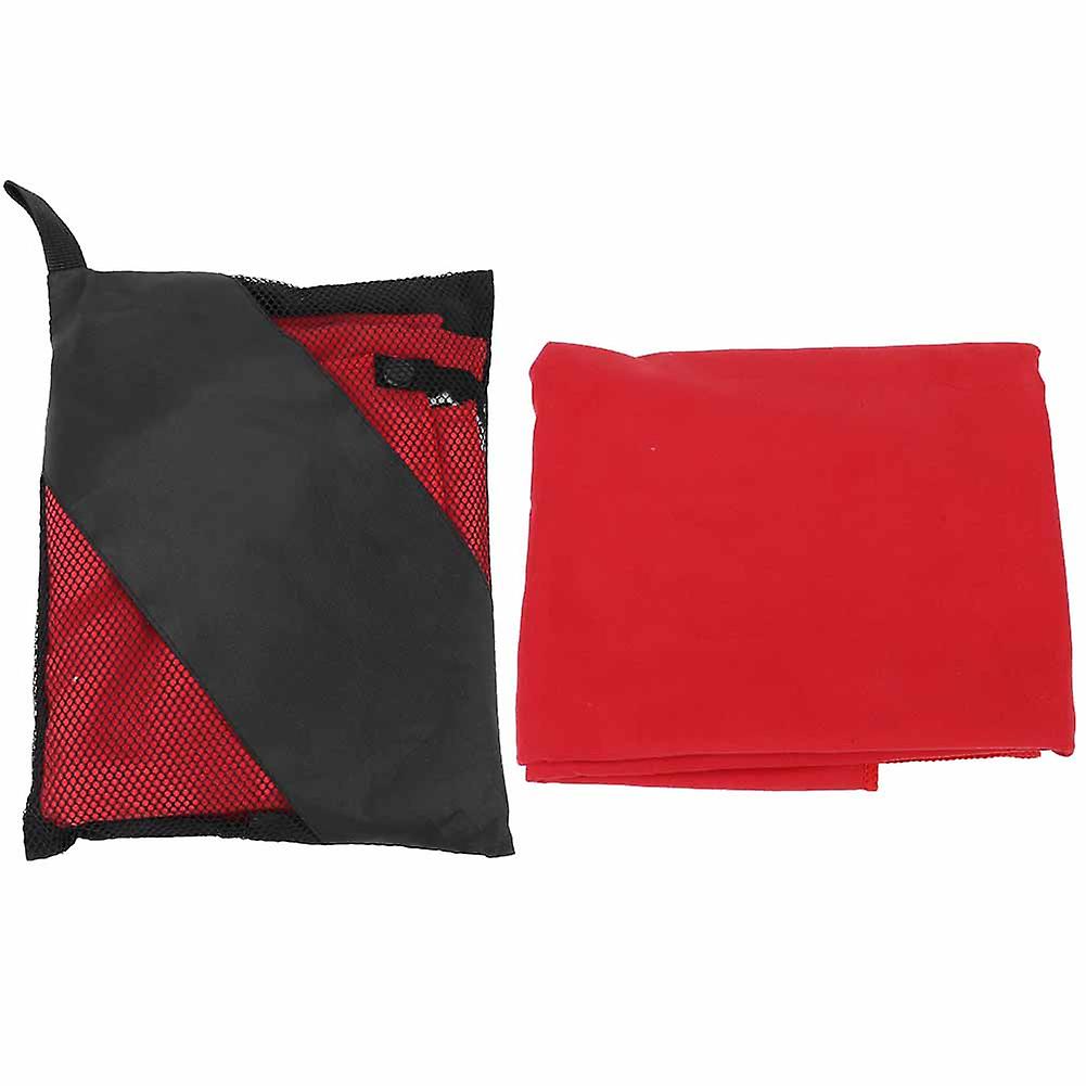 Ultrafine Fiber Outdoor Travel Camping Microfiber Quick-drying Sports Shower Beach Towel(red)