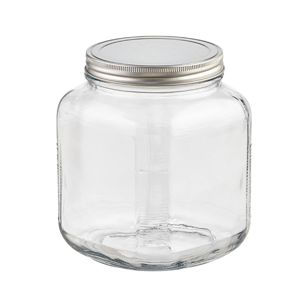 Anchor Hocking Glass Cracker Jars with Aluminum Lids