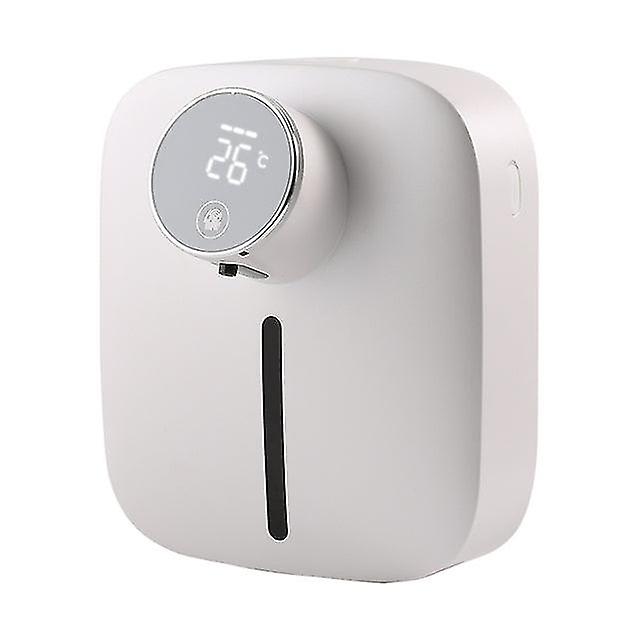 Liquid Foam Soap Dispenser With Temperature Digital Rechargeable Sensor Touchless Hand Sanitizer Machine For Bathroom