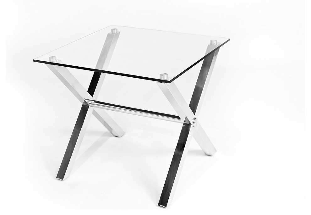 Ella Side Table Clear   Modern   Side Tables And End Tables   by Pangea Home  Houzz