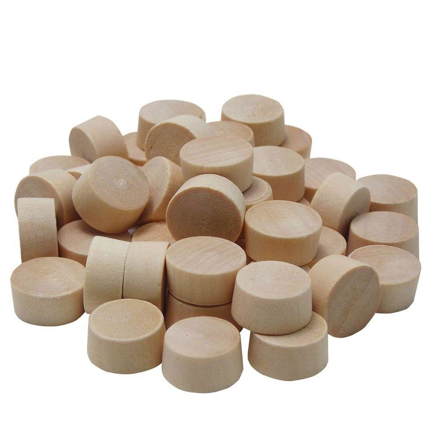 Wolfcraft Flat Hardwood Head Plug 3/8 in. D X 1/4 in. L 1 pk Natural