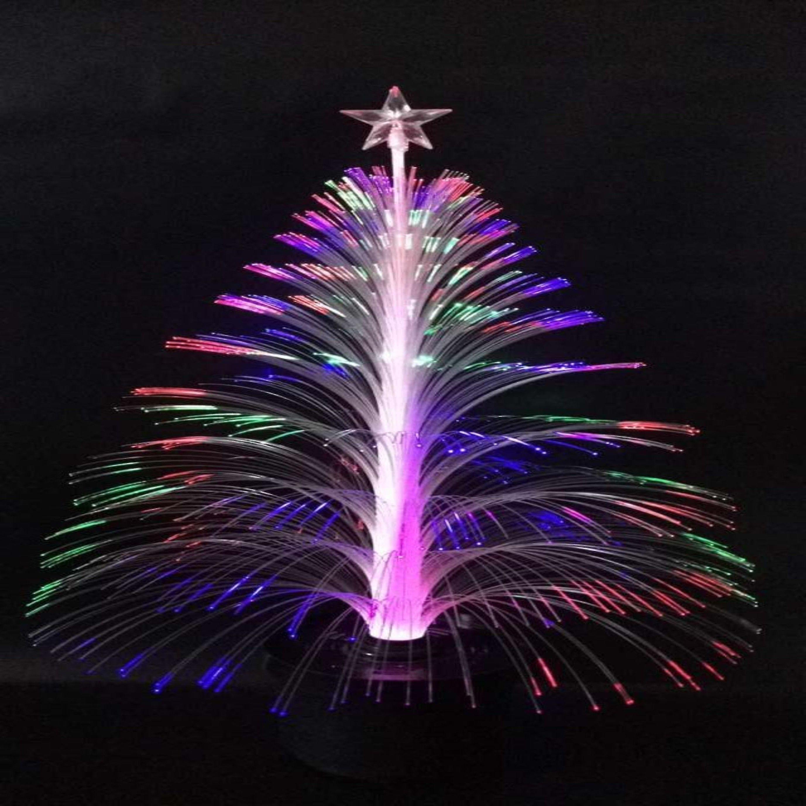 Luminous Colour Changing Night Light Fibre Optic Christmas Tree Lamp