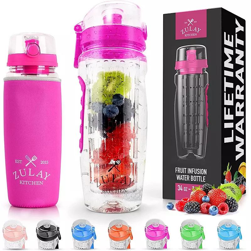 Portable Water Bottle with Fruit Infuser