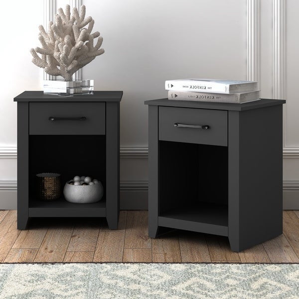 Gretta 1-Drawer Nightstand (23 in. H x 18.7 in. W x 15.7 in. D) (Set of 2) - - 37362397