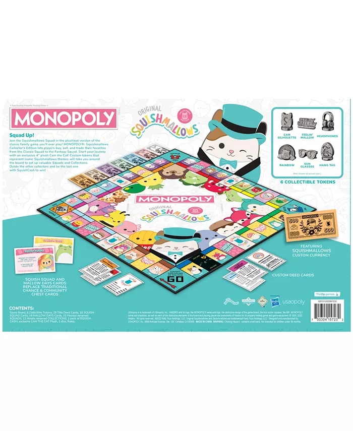 USAopoly Monopoly Game Original Squishmallows Collectors Edition