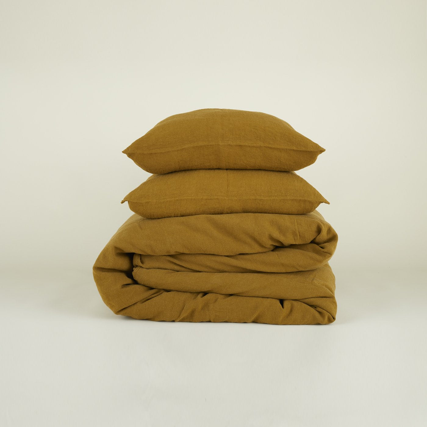 Simple Linen Bedding - Bronze