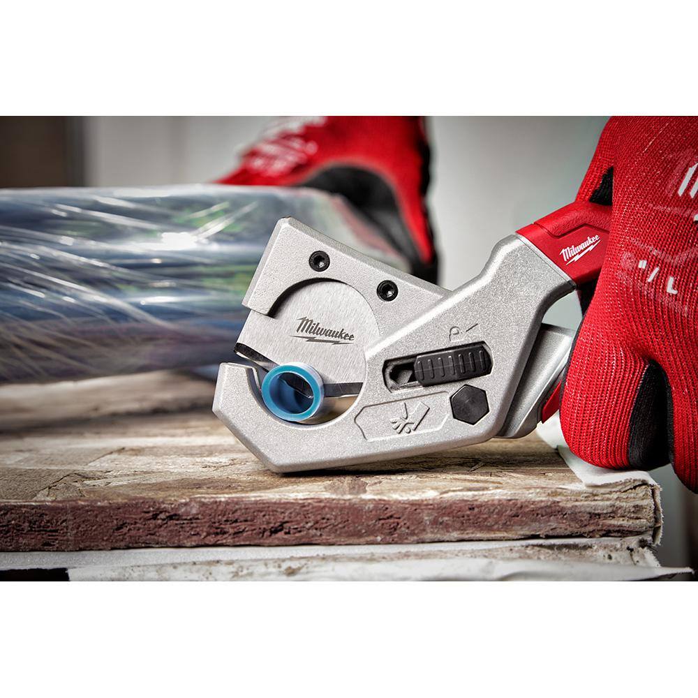 MW 1 in. PEX and Tubing Cutter with 12 in. PVC Saw and 10-Pieces Screwdriver Set 48-22-4204-48-22-0212-48-22-2710