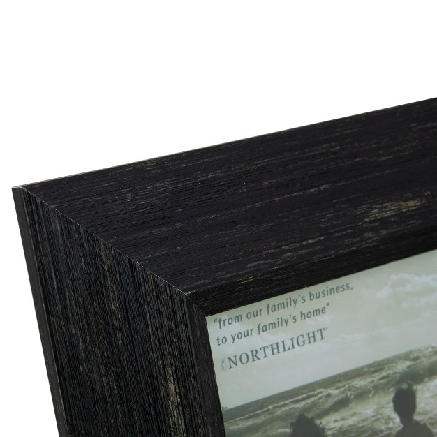 Distressed Finish Black Picture Frame With Easel Back For 5 quot X 7 quot Photos