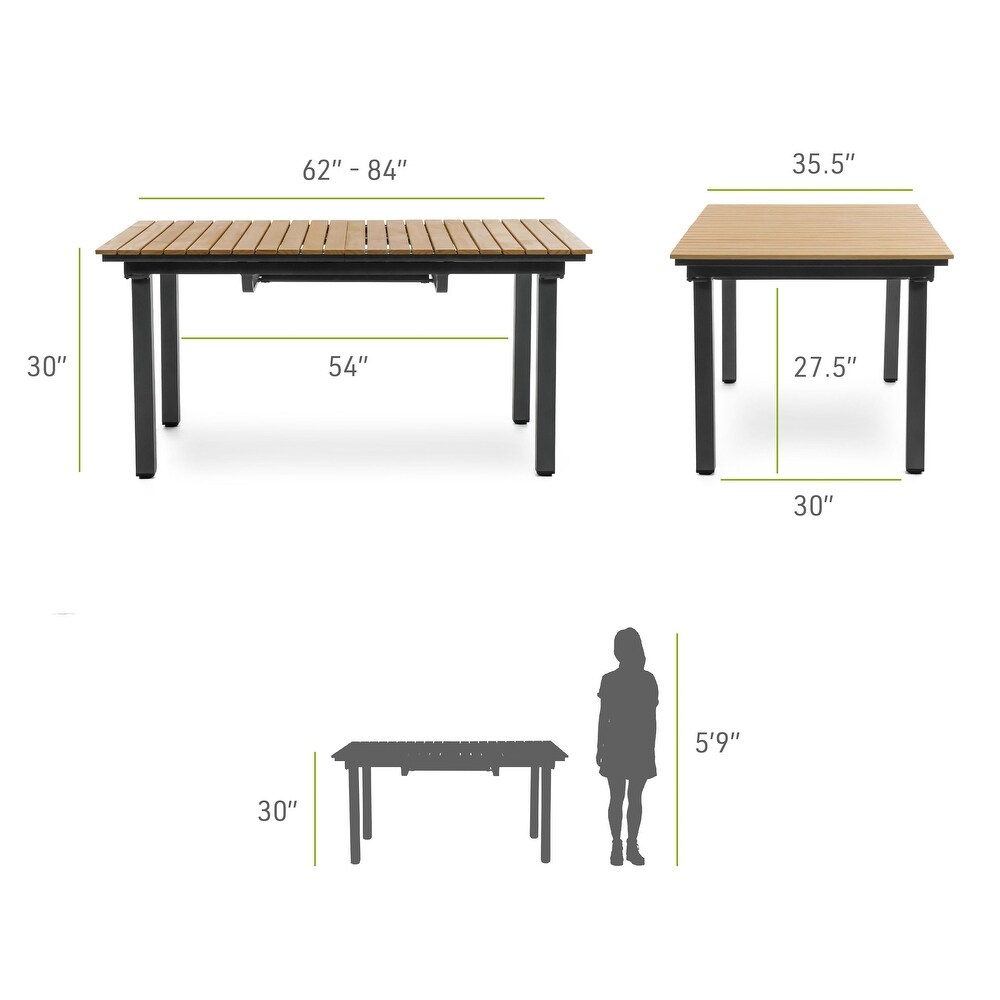 Mackay Teak Extendable 61 84\