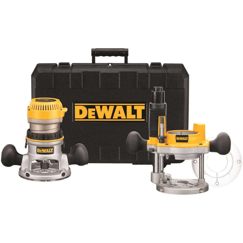 DEWALT 12 Amp 2-1/4 HP Plunge and Fixed Based Variable Speed Router DW618PK from DEWALT🔥Hot