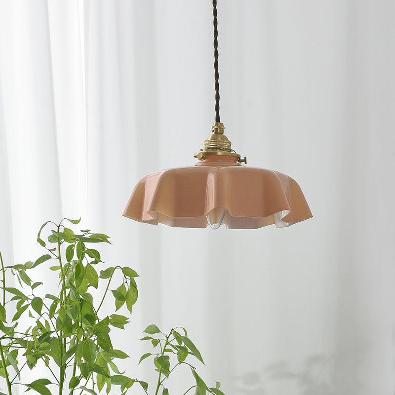 French Flower Pendant Swag Light