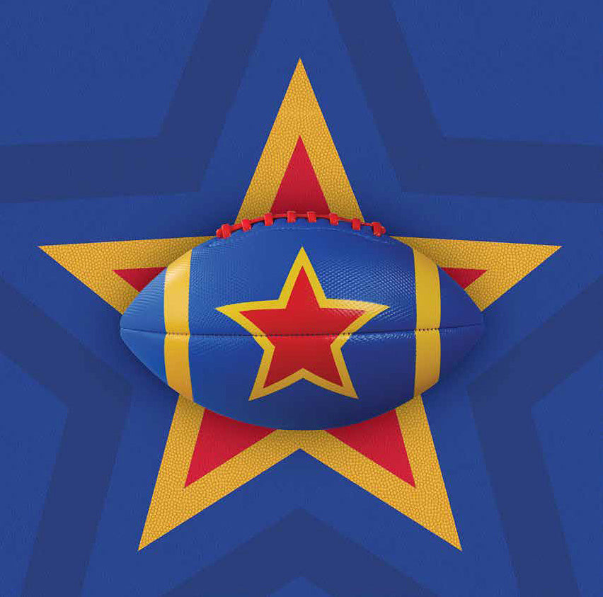 Red Star 9 Soft Football