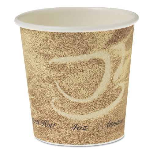 Dart Single Sided Poly Paper Hot Cups， 4 OZ， Mistique design (374MS)