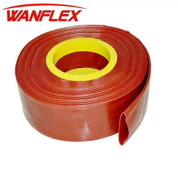 Factory directly supply Flexible soft 1 inch PVC layflat hose car washing hose