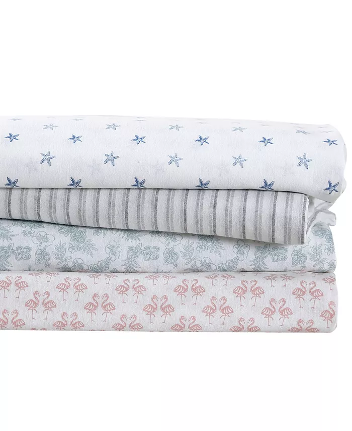 Tommy Bahama Home Tommy Bahama Flamingle Washed Cotton Queen Sheet Set