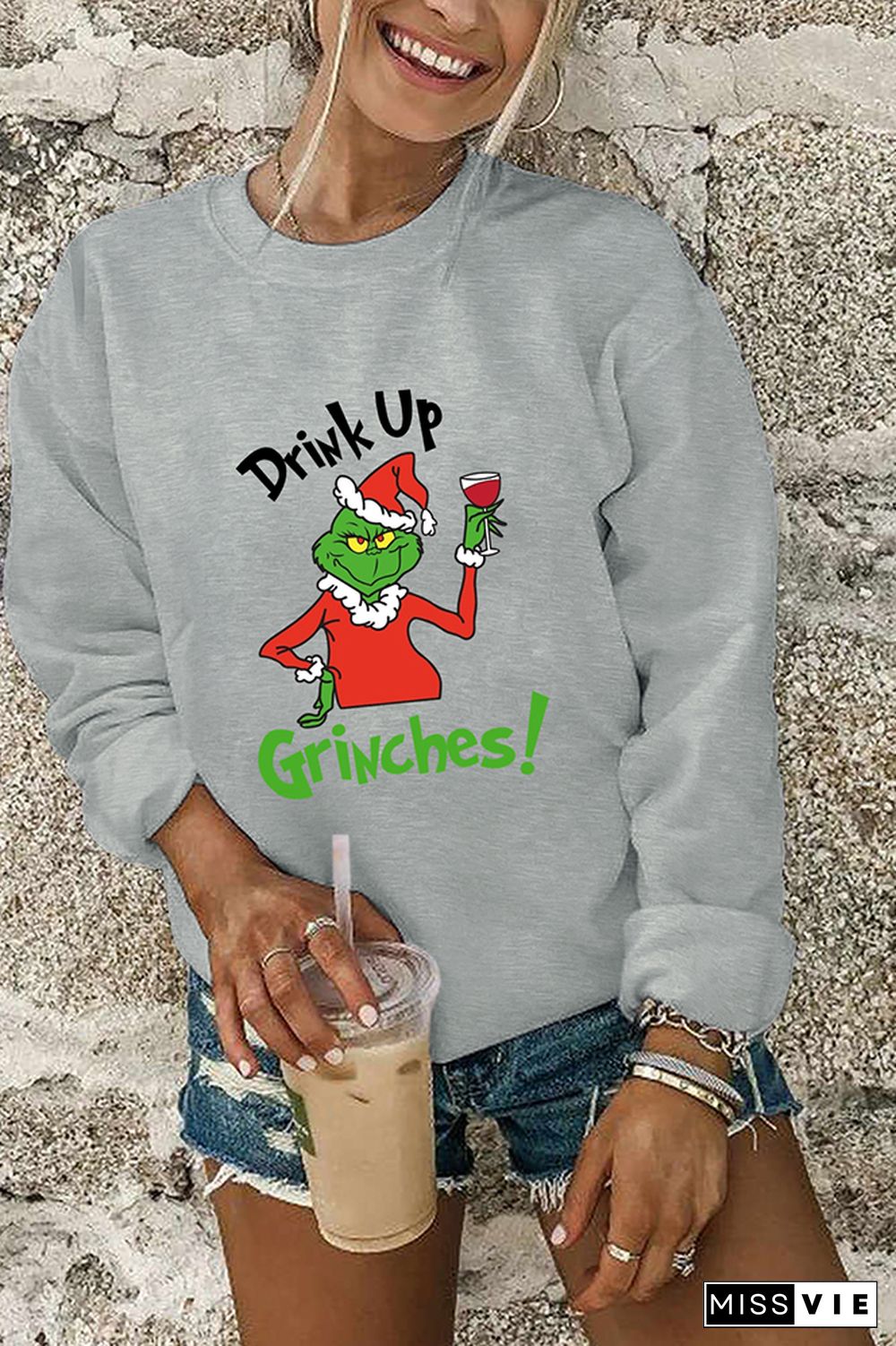 Drink Up Grinches Sweatshirt Wholesale