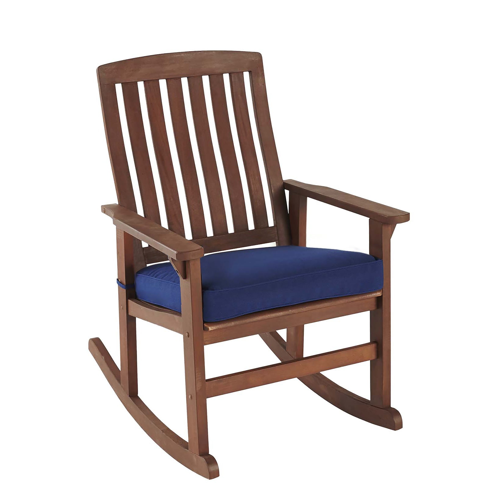 Better Homes & Gardens Delahey Wood Rocking Chair, Brown Finish