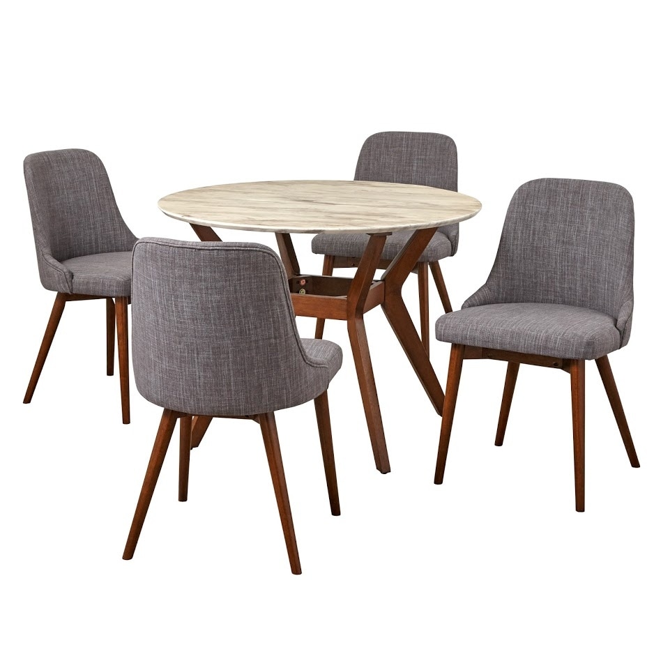 Carson Carrington Tornio 5 piece Round Dining Set