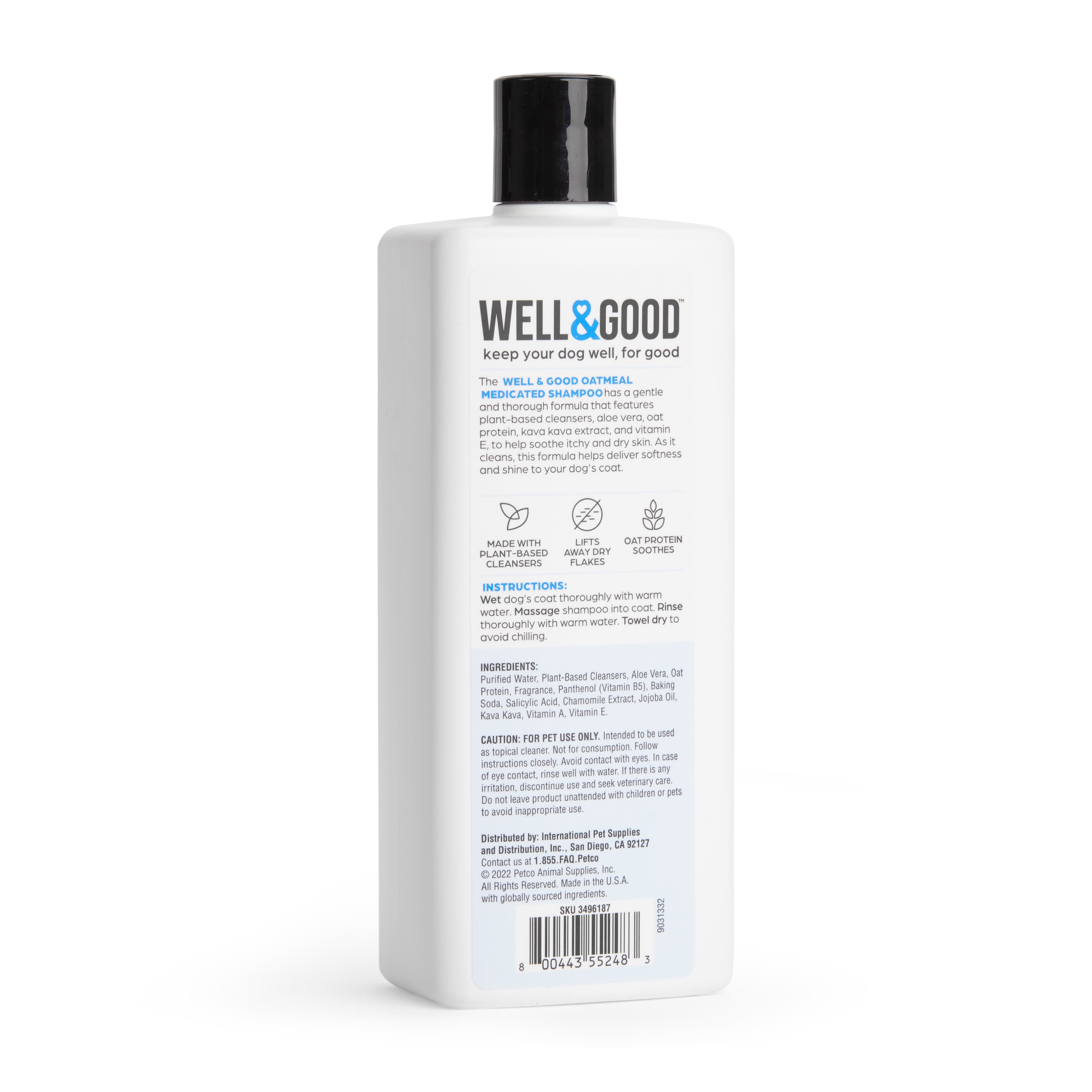 Well  Good Oatmeal Medicated Dog Shampoo， 16 fl. oz.