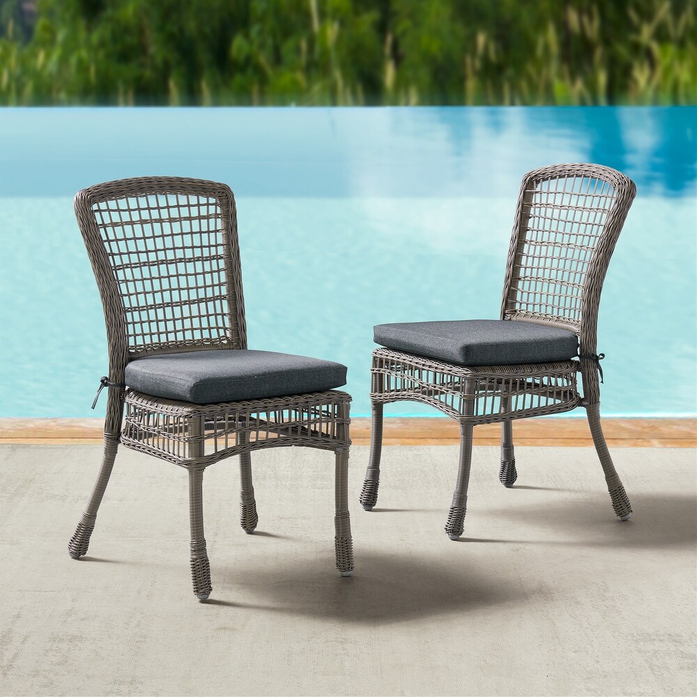 Asti  Weather Wicker 3 Piece Outdoor Dining Set with 30\