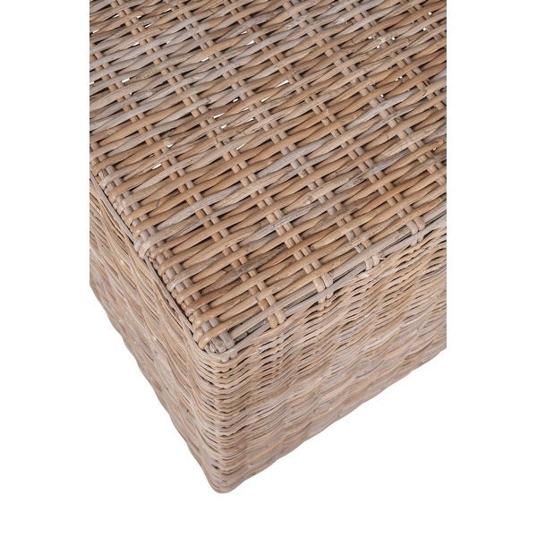 Natural Rattan Cube Table