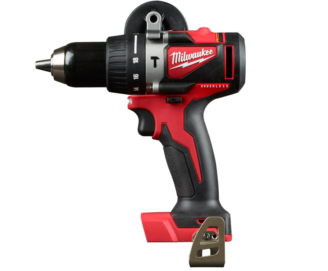 Milwaukee 2902-20 M18 18-Volt Lithium-Ion Brushless Cordless 1/2 in. Compact Hammer Drill Tool Only