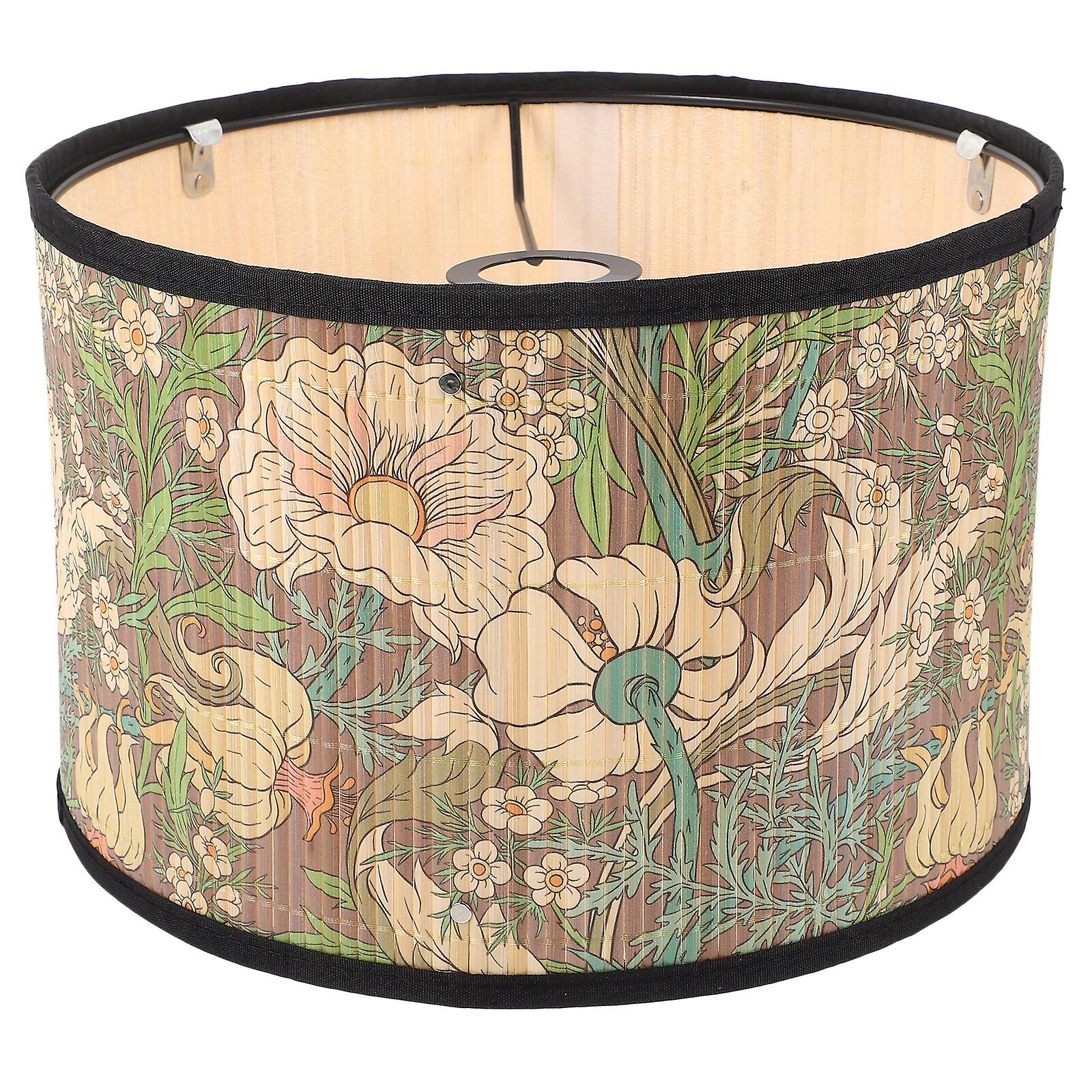 Bamboo Lampshade Pendant Lamp Shade Lamp Shade Cover Light Fixture Accessory