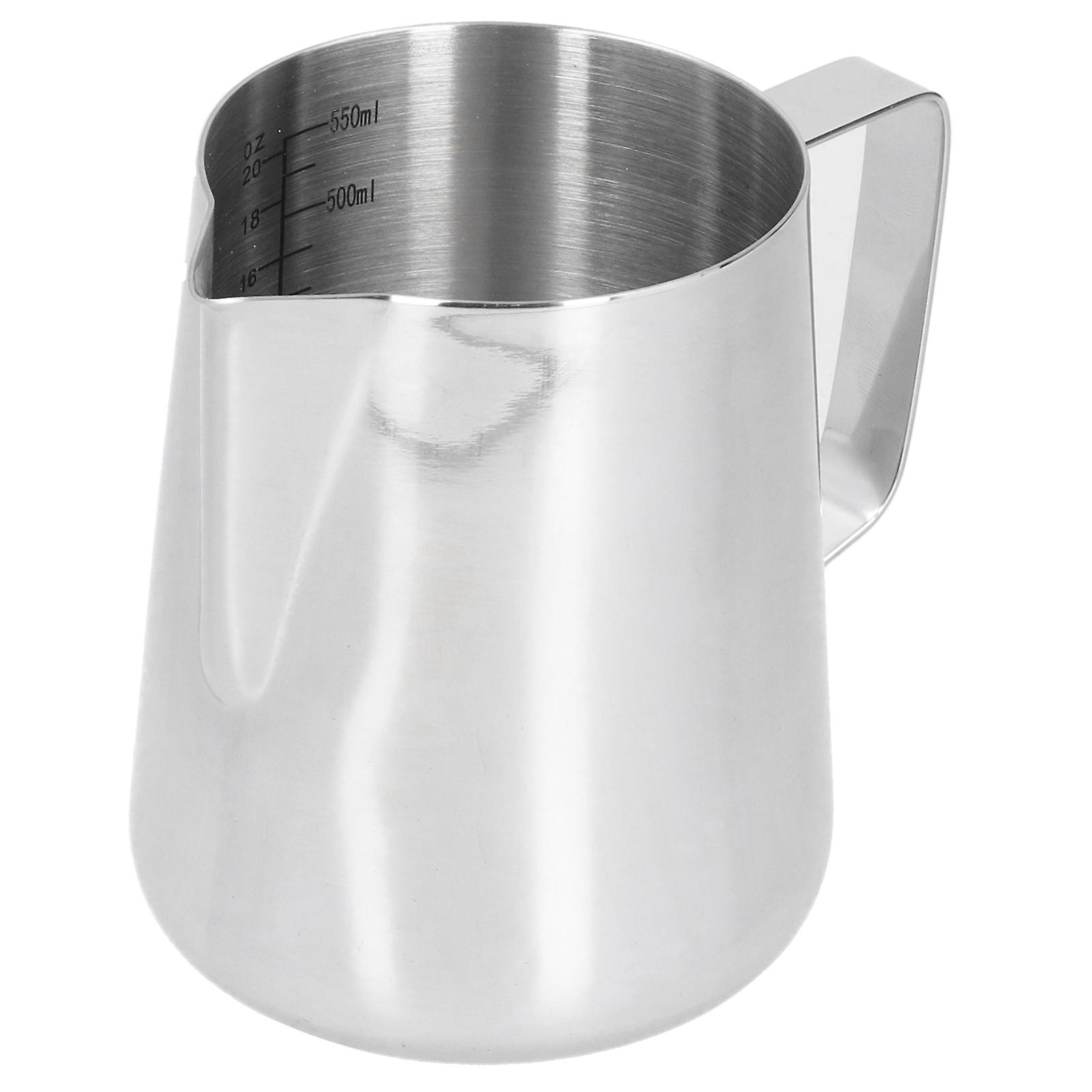 Stainless Steel Coffee Frothing Pot Multipurpose Anti Scalding Coffee Jug for Home Kitchen 600ml