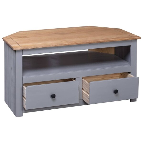 Corner TV Cabinet Gray 36.6