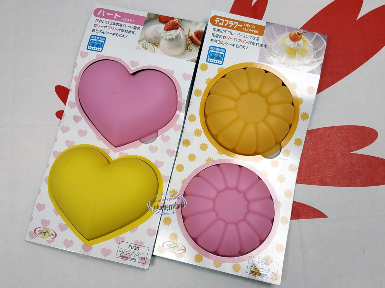 Japan SILICONE Mold 4pc set cake mould jelly pudding muffin sweets treats maker ladies kitchen