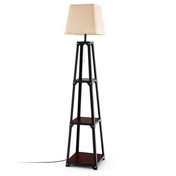 Costway 45812679 Trapezoidal Designed Floor Lamp w...